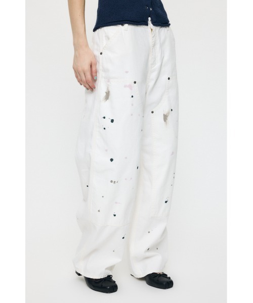 MOUSSY(マウジー)の「MIDRISE PAINTER STRAIGHT(デニムパンツ・レディース・ブルー/ベージュ/オフホワイト・0/1/2)」の17枚目の写真