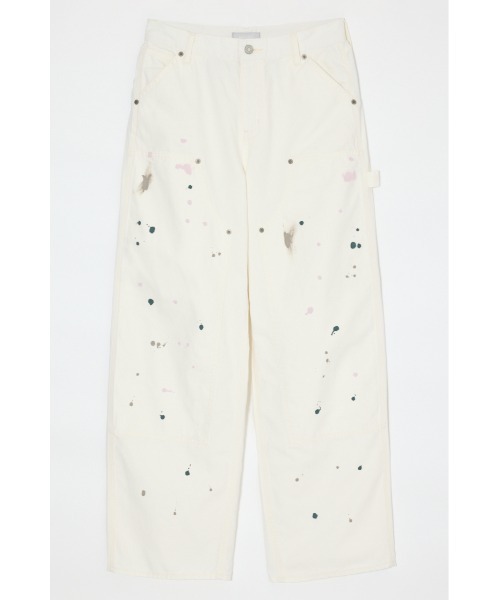 MOUSSY(マウジー)の「MIDRISE PAINTER STRAIGHT(デニムパンツ・レディース・ブルー/ベージュ/オフホワイト・0/1/2)」の18枚目の写真