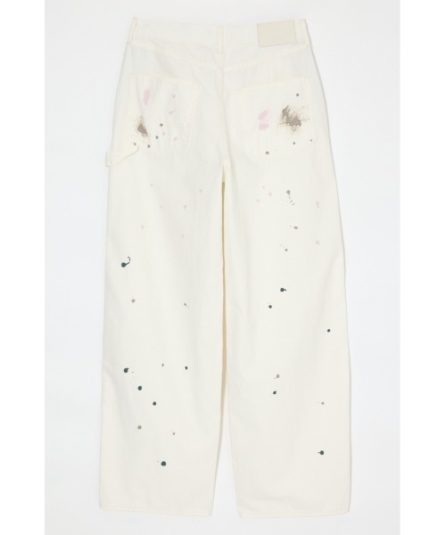 MOUSSY(マウジー)の「MIDRISE PAINTER STRAIGHT(デニムパンツ・レディース・ブルー/ベージュ/オフホワイト・0/1/2)」の19枚目の写真