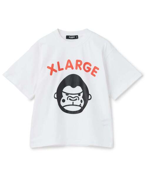 XLARGE KIDS(エクストララージキッズ)の「ファニーゴリラロゴ半袖Tシャツ(Tシャツ/カットソー・キッズ・ライトブルー/ベージュ/ホワイト・80cm/140cm/130cm/120cm/110cm/100cm/90cm)」の2枚目の写真