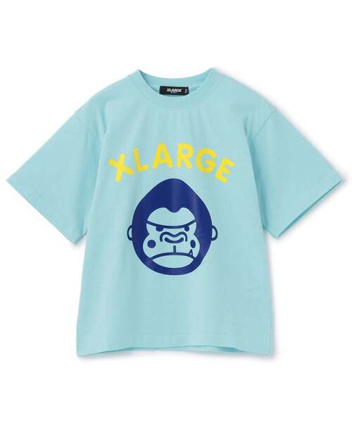 XLARGE KIDS(エクストララージキッズ)の「ファニーゴリラロゴ半袖Tシャツ(Tシャツ/カットソー・キッズ・ライトブルー/ベージュ/ホワイト・80cm/140cm/130cm/120cm/110cm/100cm/90cm)」の3枚目の写真