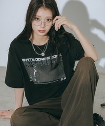 PAGEBOY | モノトーンフォトTシャツ【選べる着丈】(Tシャツ/カットソー)