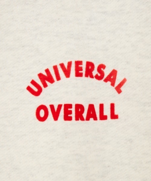 UNIVERSAL OVERALL（ユニバーサルオーバーオール）の「[UNIVERSAL OVERALL/ユニバーサルオーバーオール] 別注 フロッキーロゴ ラグランスリーブスウェット（スウェット・レディース・ブルー/ブラック/オートミール/バーガンディー・F）」の19枚目の写真