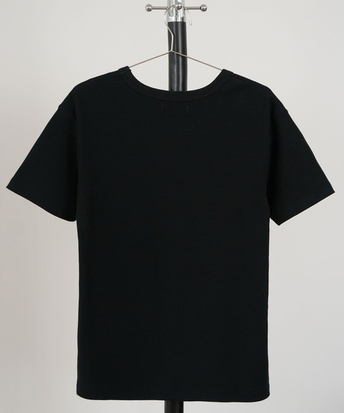 LURAKU（ルラク）の「【LURAKU】Ribbed Short T-shirt / リブショートTシャツ（Tシャツ/カットソー・メンズ・オフホワイト/ブラック・MEDIUM/LARGE）」の19枚目の写真