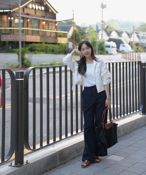 MALOUPE(マロップ)の「2162 軽量ナイロンワイドパンツ(ネイビー)(その他パンツ・レディース・ネイビー・MEDIUM/SMALL)」の9枚目の写真