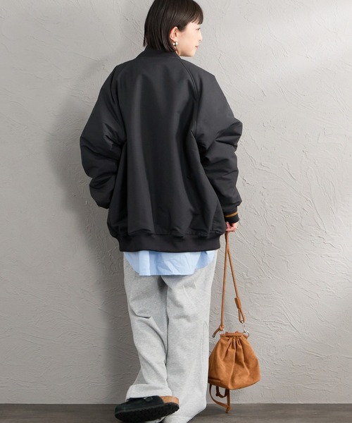 FRED PERRY（フレッドペリー）の「【WEB先行予約】[FRED PERRY/フレッドペリー] 別注 テニスボンバージャケット（ブルゾン・レディース・ダークグリーン/ブラック・S/M/XL/L）」の7枚目の写真
