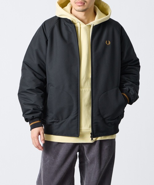 FRED PERRY（フレッドペリー）の「【WEB先行予約】[FRED PERRY/フレッドペリー] 別注 テニスボンバージャケット（ブルゾン・レディース・ダークグリーン/ブラック・S/M/XL/L）」の14枚目の写真