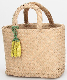 toca/トーカ 別注 チャーム付き BASIC SEAGRASS TOTE/シーグラス トートバッグ
