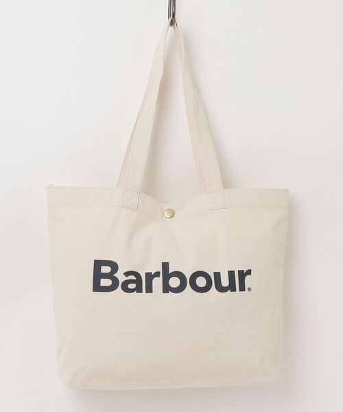 Barbour（バブアー）の「【Barbour】barbour logo tote bag ITK（トートバッグ・レディース・ネイビー/グリーン・FREE）」の2枚目の写真