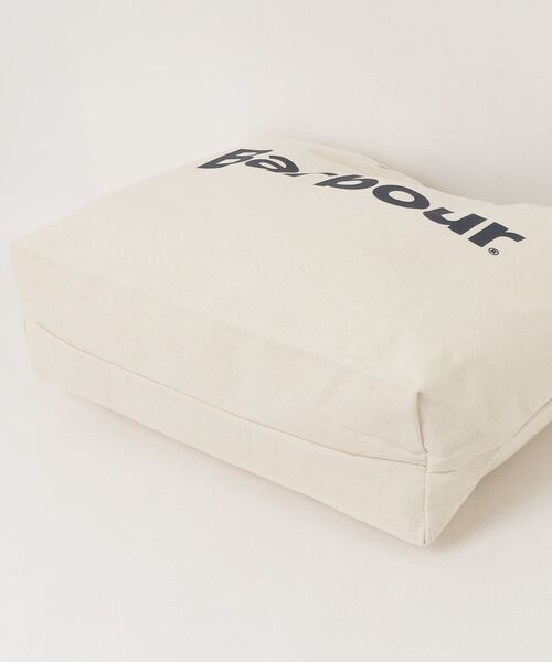 Barbour（バブアー）の「【Barbour】barbour logo tote bag ITK（トートバッグ・レディース・ネイビー/グリーン・FREE）」の4枚目の写真