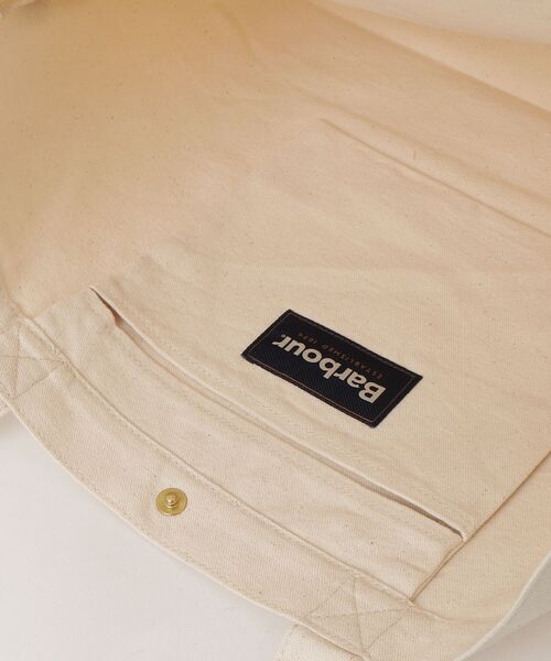 Barbour（バブアー）の「【Barbour】barbour logo tote bag ITK（トートバッグ・レディース・ネイビー/グリーン・FREE）」の5枚目の写真