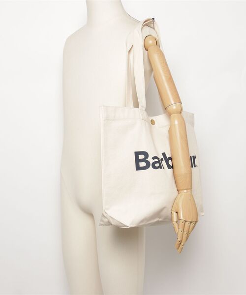 Barbour（バブアー）の「【Barbour】barbour logo tote bag ITK（トートバッグ・レディース・ネイビー/グリーン・FREE）」の6枚目の写真