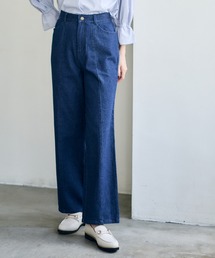 ハイウエストストレートジーンズ