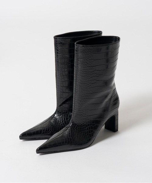 PRANK PROJECT(プランクプロジェクト)の「【2026Autumn Pre-Order】ワイドショートブーツ / Wide Short Boots(ブーツ・レディース・ダークブラウン/ブラック・38/37/36)」の1枚目の写真