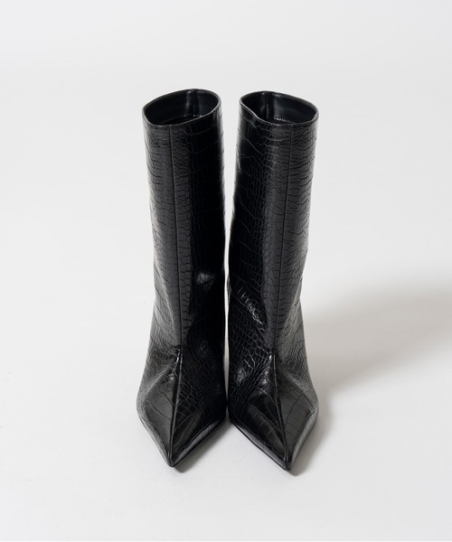 PRANK PROJECT(プランクプロジェクト)の「【2026Autumn Pre-Order】ワイドショートブーツ / Wide Short Boots(ブーツ・レディース・ダークブラウン/ブラック・38/37/36)」の11枚目の写真
