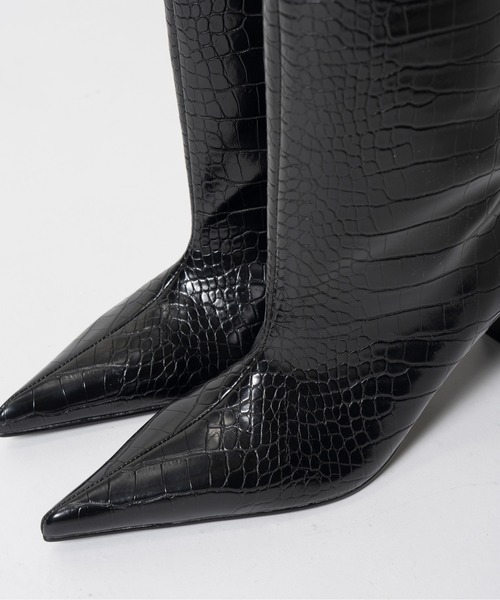 PRANK PROJECT(プランクプロジェクト)の「【2026Autumn Pre-Order】ワイドショートブーツ / Wide Short Boots(ブーツ・レディース・ダークブラウン/ブラック・38/37/36)」の14枚目の写真