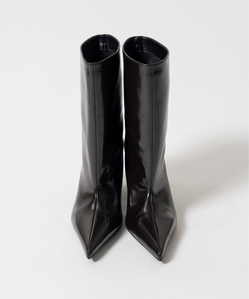 PRANK PROJECT(プランクプロジェクト)の「【2026Autumn Pre-Order】ワイドショートブーツ / Wide Short Boots(ブーツ・レディース・ダークブラウン/ブラック・38/37/36)」の16枚目の写真