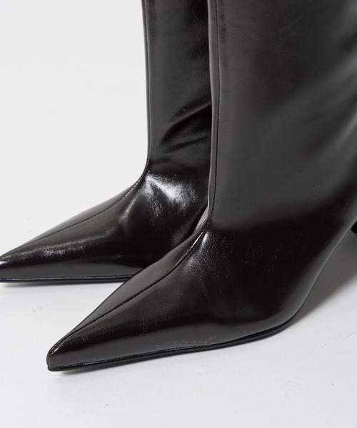 PRANK PROJECT(プランクプロジェクト)の「【2026Autumn Pre-Order】ワイドショートブーツ / Wide Short Boots(ブーツ・レディース・ダークブラウン/ブラック・38/37/36)」の17枚目の写真