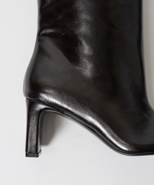 PRANK PROJECT(プランクプロジェクト)の「【2026Autumn Pre-Order】ワイドショートブーツ / Wide Short Boots(ブーツ・レディース・ダークブラウン/ブラック・38/37/36)」の18枚目の写真