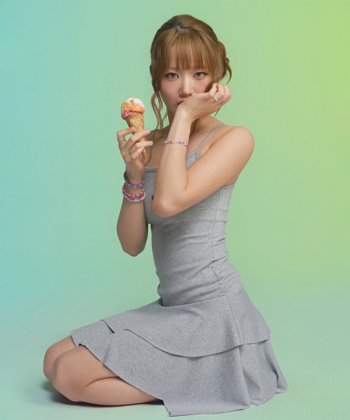 ASON(アズオン)の「MARE FRILL DRESS / GRAY(ワンピース・レディース・その他・FREE)」の9枚目の写真