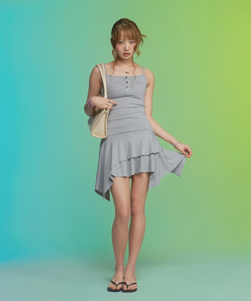 ASON(アズオン)の「MARE FRILL DRESS / GRAY(ワンピース・レディース・その他・FREE)」の11枚目の写真