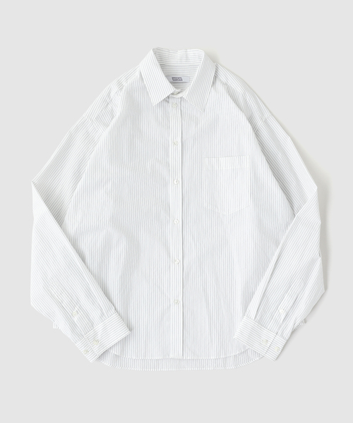 WISM(ウィズム)の「WISM ORIGINAL PRODUCT / ウィズムオリジナルプロダクト OVER FIT SHIRT(シャツ/ブラウス・メンズ・ブルー系その他/ホワイト・LARGE/MEDIUM)」の9枚目の写真