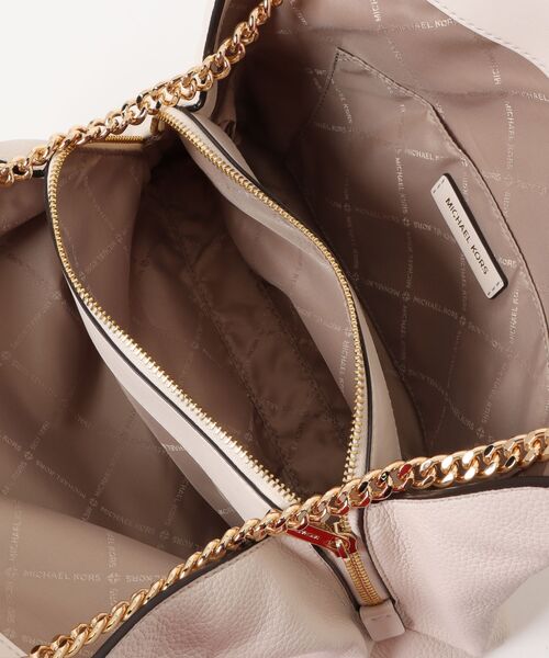 MICHAEL KORS(マイケルコース)の「CHRISTINA ガセット ショルダー ミディアム(ショルダーバッグ・レディース・ベージュ系・FREE)」の4枚目の写真