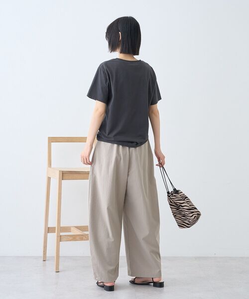 AMERICAN HOLIC(アメリカンホリック)の「【マルチ機能】サイドタックカーブパンツ(その他パンツ・レディース・グレイッシュベージュ/ブラック/オフホワイト・M/L)」の10枚目の写真