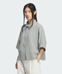 ソフトリュクス シアー ルーズフィット 襟付き 半袖シャツ / アディダス adidas