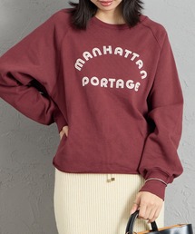 [MANHATTAN PORTAGE/マンハッタンポーテージ] 別注 カレッジロゴ ショート丈カットオフスウェット