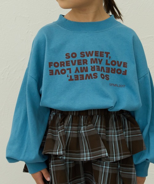 pairmanon(ペアマノン)の「【90-150cm】綿100% アソートロゴプリントオーバーサイズ長袖Tシャツ(Tシャツ/カットソー・キッズ・ネイビー/グレー系その他/イエロー/ブルー/ブルー系その他/グレー/レッド系その他/チャコールグレー・100/130/120/140/150/90/110)」の22枚目の写真