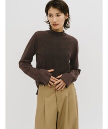 MIDIUMISOLID for Ladies ピグメントハイネックインナー