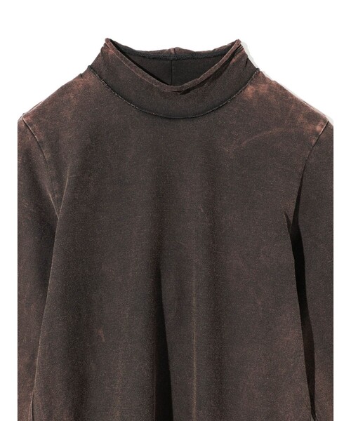 MIDIUMISOLID（ミディウミソリッド）の「MIDIUMISOLID for Ladies ピグメントハイネックインナー（Tシャツ/カットソー・レディース・ブラウン・FREE）」の13枚目の写真