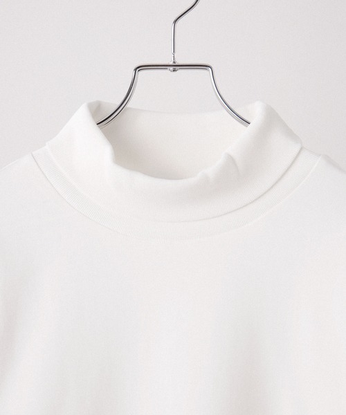 CLEL(クレイル)の「【CLEL】Giza Cotton Turtleneck T-Shirt / ギザコットン タートルネックTシャツ(ロンT/吸水速乾)(Tシャツ/カットソー・メンズ・ホワイト/ワインレッド/ブラック・S/XS/L/M)」の8枚目の写真