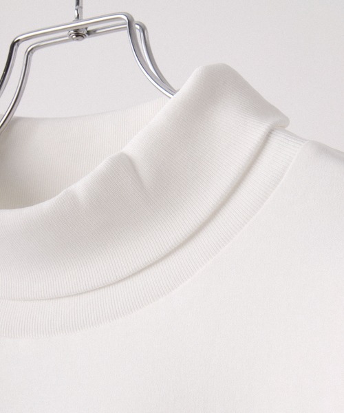 CLEL(クレイル)の「【CLEL】Giza Cotton Turtleneck T-Shirt / ギザコットン タートルネックTシャツ(ロンT/吸水速乾)(Tシャツ/カットソー・メンズ・ホワイト/ワインレッド/ブラック・S/XS/L/M)」の10枚目の写真