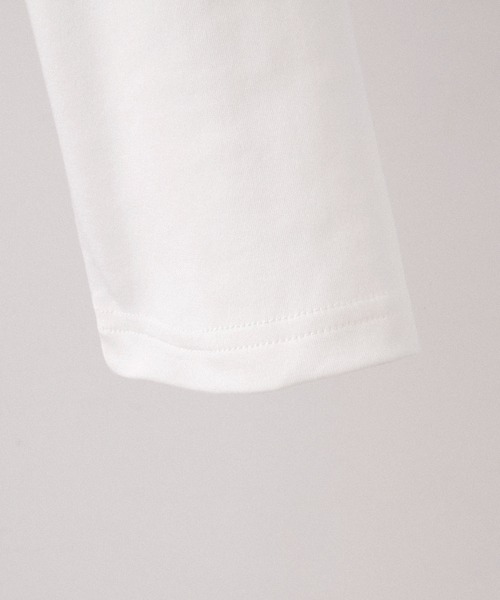 CLEL(クレイル)の「【CLEL】Giza Cotton Turtleneck T-Shirt / ギザコットン タートルネックTシャツ(ロンT/吸水速乾)(Tシャツ/カットソー・メンズ・ホワイト/ワインレッド/ブラック・S/XS/L/M)」の11枚目の写真