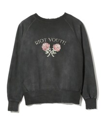 FUTURE ARCHIVE / COLOR FLOCKY CREWNECK SWEAT