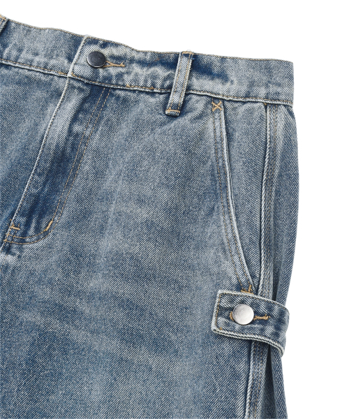 LMR(エルエムアール)の「ツーウェイバルーンウォッシングデニムパンツBLUE(デニムパンツ・レディース・ブルー・SMALL/MEDIUM)」の7枚目の写真