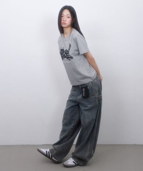 LMR(エルエムアール)の「ツーウェイバルーンウォッシングデニムパンツBLUE(デニムパンツ・レディース・ブルー・SMALL/MEDIUM)」の12枚目の写真