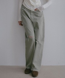 ETRE TOKYO | ディストレストストレートデニム(デニムパンツ)