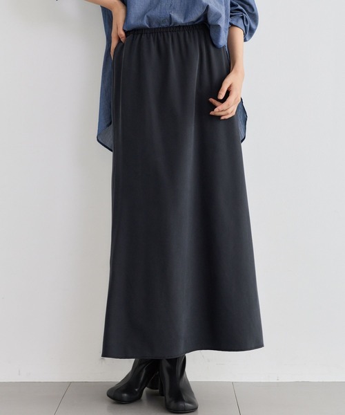 BARNYARDSTORM（バンヤードストーム）の「BARNYARDSTORM / フィブリルバイアススカート/JAPAN FABRIC（スカート・レディース・ブラック/カーキ・S/M）」の4枚目の写真