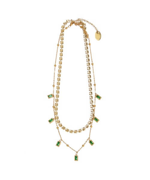 ROSE BUD(ローズバッド)の「DOUBLE BIJOU NECKLACE(ネックレス・レディース・シルバー/ゴールド・ONE SIZE)」の2枚目の写真