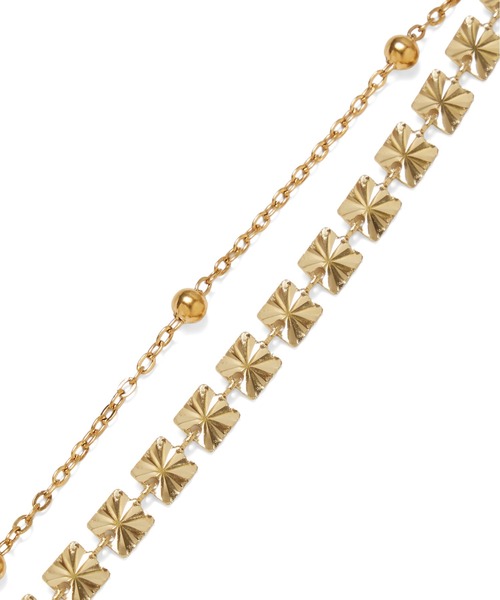 ROSE BUD(ローズバッド)の「DOUBLE BIJOU NECKLACE(ネックレス・レディース・シルバー/ゴールド・ONE SIZE)」の7枚目の写真