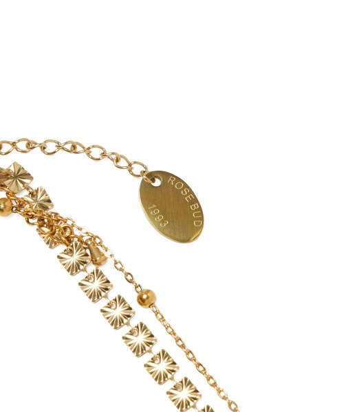 ROSE BUD(ローズバッド)の「DOUBLE BIJOU NECKLACE(ネックレス・レディース・シルバー/ゴールド・ONE SIZE)」の8枚目の写真