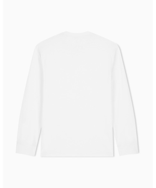 ARMANI EXCHANGE（アルマーニエクスチェンジ）の「【A|X アルマーニ エクスチェンジ】CO エンブレムロゴ レギュラーフィット 長袖クルーネックTシャツ/REGULAR（Tシャツ/カットソー・メンズ・オフホワイト・XX-LARGE/X-SMALL/X-LARGE/SMALL/MEDIUM/LARGE）」の7枚目の写真