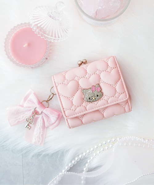 Charmmykitty / チャーミーキティ】 HEART QUILTING チャーム付き口金