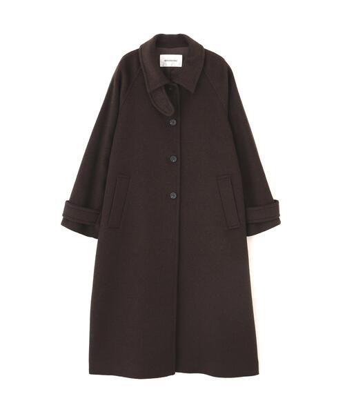 NATURAL BEAUTY BASIC（ナチュラルビューティーベーシック）の「ステンカラーロングコート（ステンカラーコート・レディース・ネイビー/ダークブラウン/ベージュ・X-SMALL/MEDIUM/SMALL）」の6枚目の写真