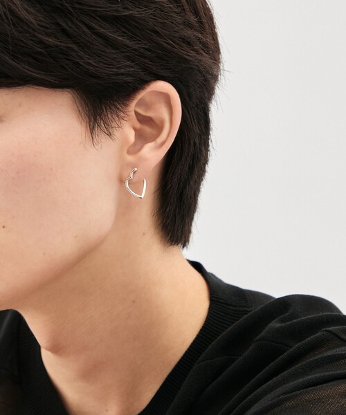 Jouete（ジュエッテ）の「[サークルピアス] ハート（ピアス（両耳用）・レディース・シルバー・FREE）」の6枚目の写真