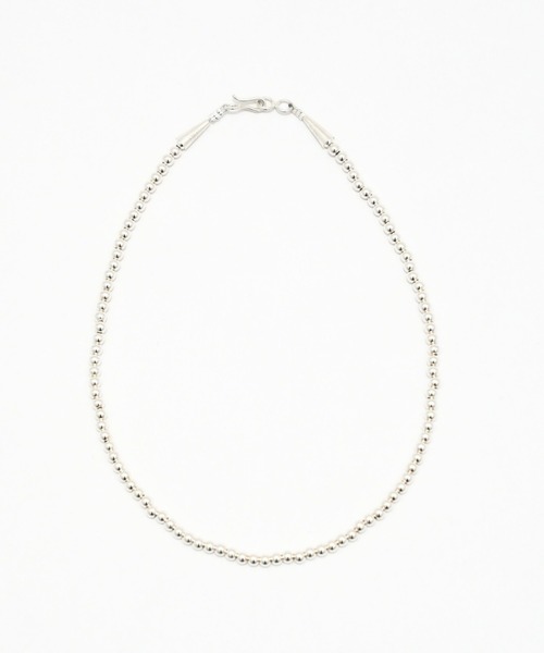 ERICKA NICOLAS BEGAY(エリッカ ニコラス ビゲイ)の「【ERICKA NICOLAS BEGAY】 NAVAJO PEARL NECKLACE / 4-40(ネックレス・メンズ・シルバー系1・40cm)」の1枚目の写真