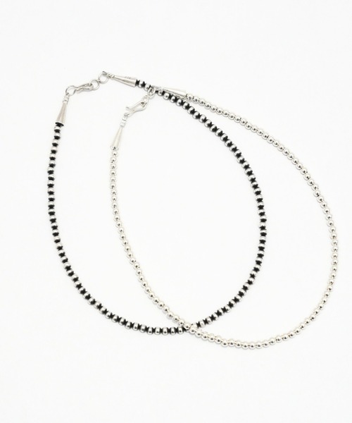 ERICKA NICOLAS BEGAY(エリッカ ニコラス ビゲイ)の「【ERICKA NICOLAS BEGAY】 NAVAJO PEARL NECKLACE / 4-40(ネックレス・メンズ・シルバー系1・40cm)」の2枚目の写真